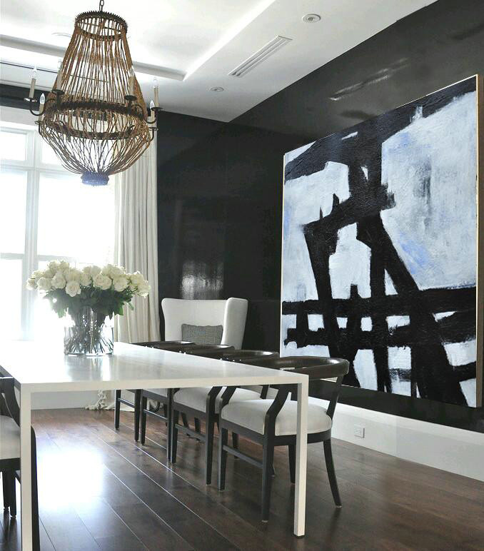 Unique Canvas Art,Oversized Horizontal Minimal Art On Canvas - Large Wall Canvas